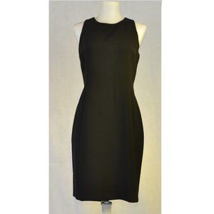 LOFT Black Sleeveless Mini Sheath Dress